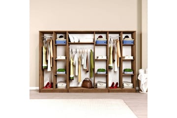 Olera Garderobe 280x180 cm - Natur - Oppbevaring - Garderober & garderobesystem - Garderobeskap