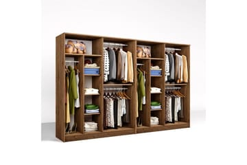 Olera Garderobe 280x180 cm - Natur - Oppbevaring - Garderober & garderobesystem