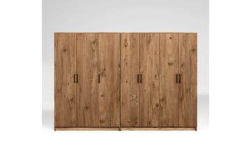 Olera Garderobe 280x180 cm - Natur - Oppbevaring - Garderober & garderobesystem