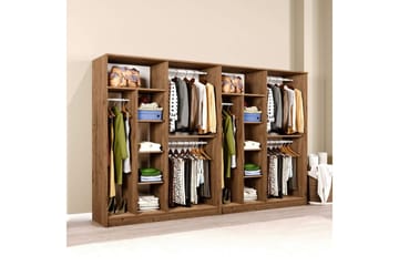 Olera Garderobe 280x180 cm - Natur - Oppbevaring - Garderober & garderobesystem