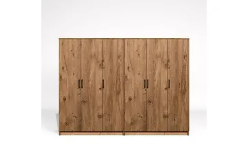 Olera Garderobeskap 240 cm i Lyst Tre - Brun - Oppbevaring - Garderober & garderobesystem