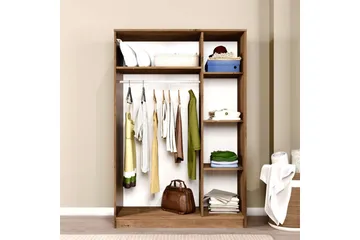 Olera Garderobesskåp 120x180 cm - Natur - Oppbevaring - Garderober & garderobesystem