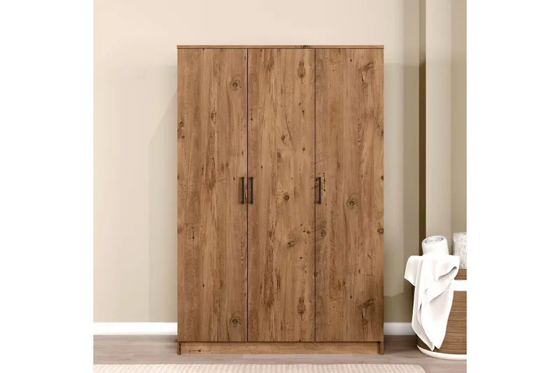 Olera Garderobesskåp 120x180 cm - Natur - Oppbevaring - Garderober & garderobesystem - Garderobeskap