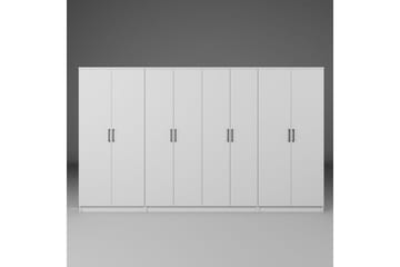 Olera Garderobesskåp 300x180 cm - Hvit - Oppbevaring - Garderober & garderobesystem - Garderobeskap