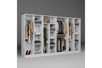 Olera Garderobesskåp 300x180 cm - Hvit - Oppbevaring - Garderober & garderobesystem - Garderobeskap