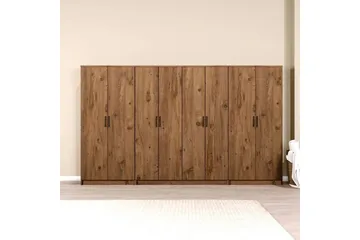 Olera Garderobesskåp 300x180 cm - Natur - Oppbevaring - Garderober & garderobesystem - Garderobeskap