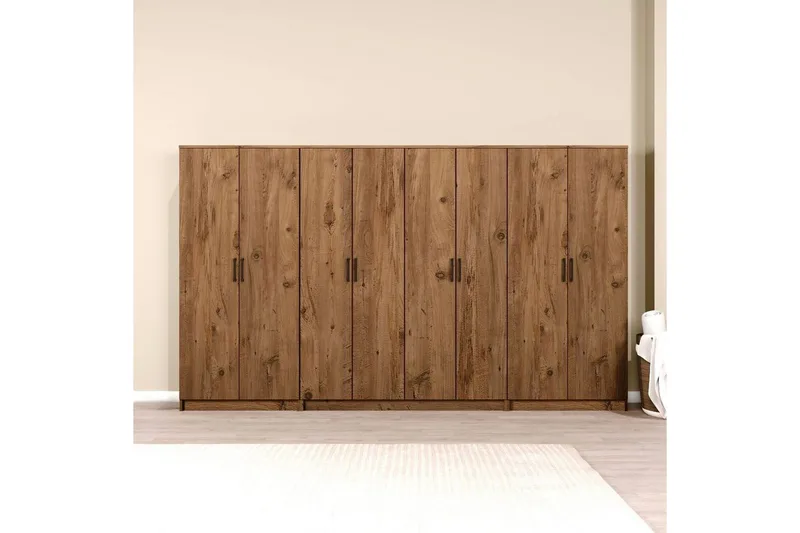 Olera Garderobesskåp 300x180 cm - Natur - Oppbevaring - Garderober & garderobesystem - Garderobeskap