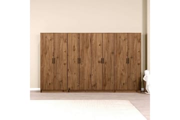 Olera Garderobesskåp 300x180 cm - Natur - Oppbevaring - Garderober & garderobesystem