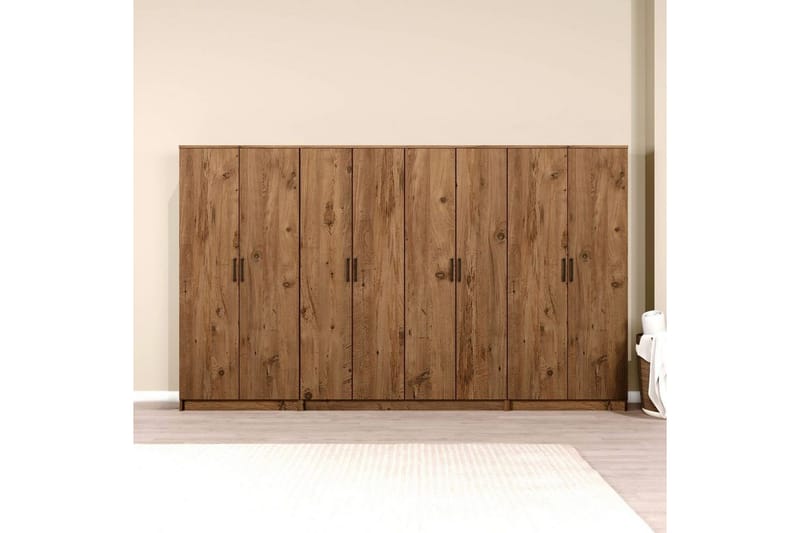 Olera Garderobesskåp 300x180 cm - Natur - Oppbevaring - Garderober & garderobesystem