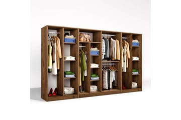 Olera Garderobesskåp 300x180 cm - Natur - Oppbevaring - Garderober & garderobesystem