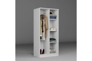 Olera Garderobesskåp 80x180 cm - Hvit - Oppbevaring - Garderober & garderobesystem - Garderobeskap