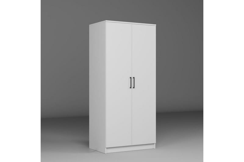 Olera Garderobesskåp 80x180 cm - Hvit - Oppbevaring - Garderober & garderobesystem - Garderobeskap