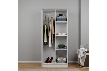 Olera Garderobesskåp 80x180 cm - Hvit - Oppbevaring - Garderober & garderobesystem - Garderobeskap