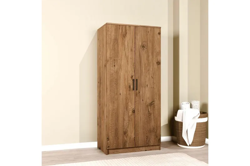 Olera Garderobesskåp 80x180 cm - Natur - Oppbevaring - Garderober & garderobesystem