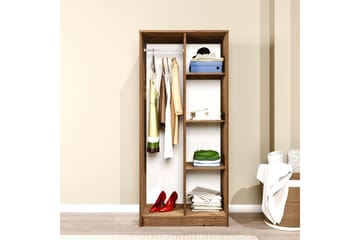 Olera Garderobesskåp 80x180 cm - Natur - Oppbevaring - Garderober & garderobesystem