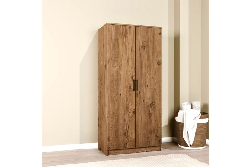 Olera Garderobesskåp 80x180 cm - Natur - Oppbevaring - Garderober & garderobesystem - Garderobeskap
