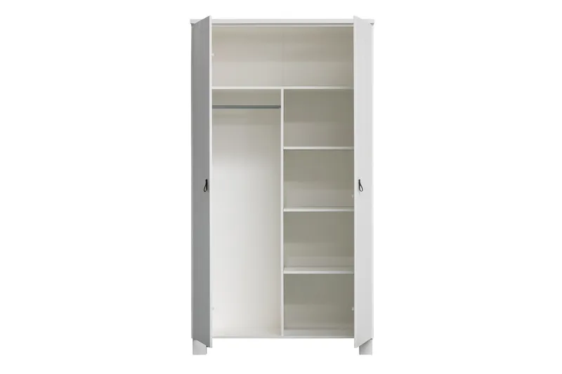 Ollerz Garderobe 55x111 cm - Hvit - Oppbevaring - Garderober & garderobesystem