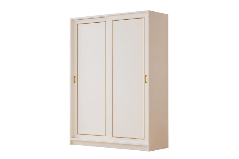 Olyven Garderobe 140x190 cm, Matt Hvit
