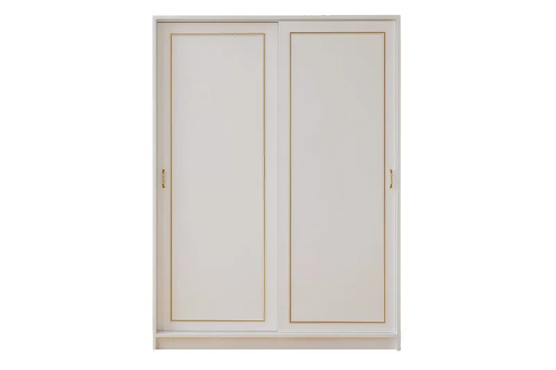 Olyven Garderobe 140x190 cm - Matt Hvit - Oppbevaring - Garderober & garderobesystem