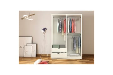 Omrin Garderobe 120x180 cm - Matt Hvit - Oppbevaring - Garderober & garderobesystem