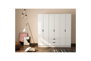 Omrin Garderobe 180x180 cm - Matt Hvit - Oppbevaring - Garderober & garderobesystem