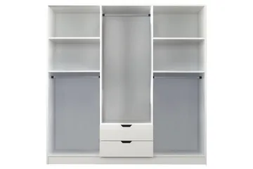 Omrin Garderobe 180x180 cm - Matt Hvit - Oppbevaring - Garderober & garderobesystem