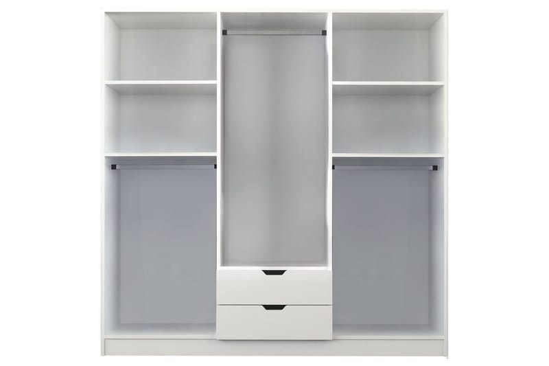 Omrin Garderobe 180x180 cm - Matt Hvit - Oppbevaring - Garderober & garderobesystem