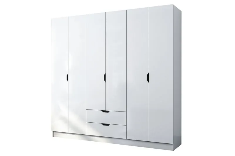 Omrin Garderobe 180x180 cm, Matt Hvit