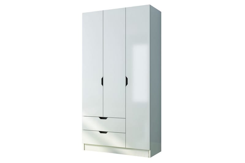 Omrin Garderobe 90x180 cm, Matt Hvit