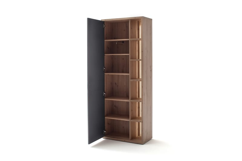 Oppbevaringsskap Morrols 37x76 cm - Grå/Natur - Oppbevaring - Garderober & garderobesystem