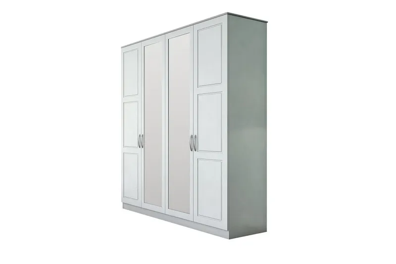 Orlenis Garderobe 140x184 cm, Matt Hvit