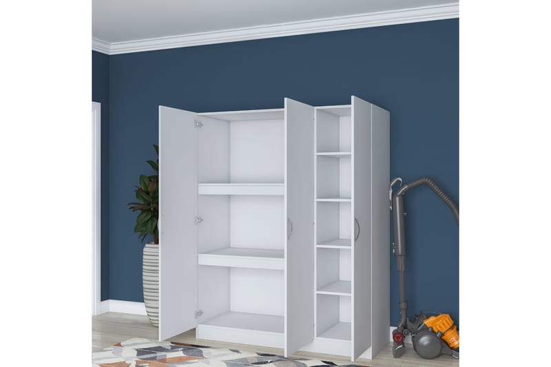 Ostin Garderobe 55x145 cm - Hvit - Oppbevaring - Garderober & garderobesystem