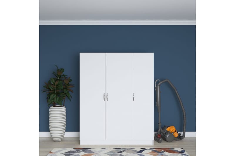 Ostin Garderobe 55x145 cm - Hvit - Oppbevaring - Garderober & garderobesystem