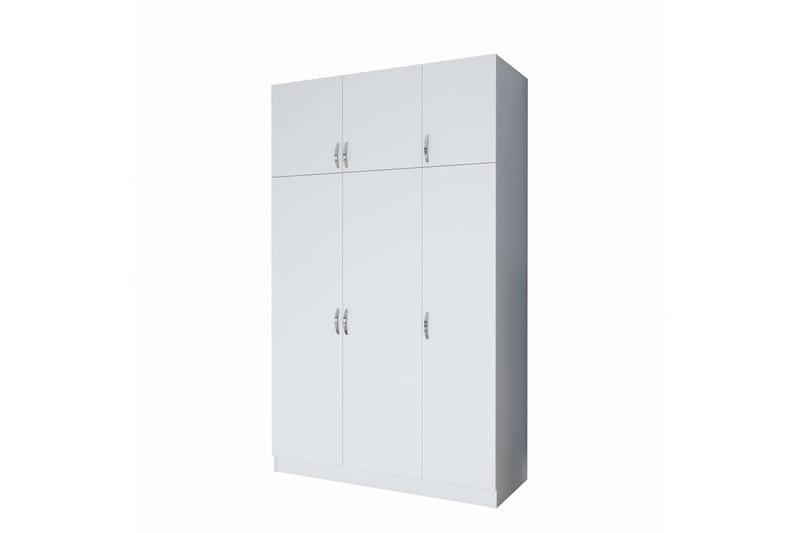 Ostin Garderobe 6 Skap 55x145 cm - Hvit - Oppbevaring - Garderober & garderobesystem