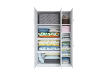 Ostin Garderobe 6 Skap 55x145 cm - Hvit - Oppbevaring - Garderober & garderobesystem