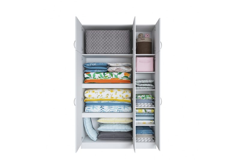 Ostin Garderobe 6 Skap 55x145 cm - Hvit - Oppbevaring - Garderober & garderobesystem