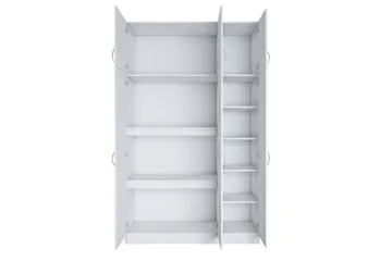 Ostin Garderobe 6 Skap 55x145 cm - Hvit - Oppbevaring - Garderober & garderobesystem