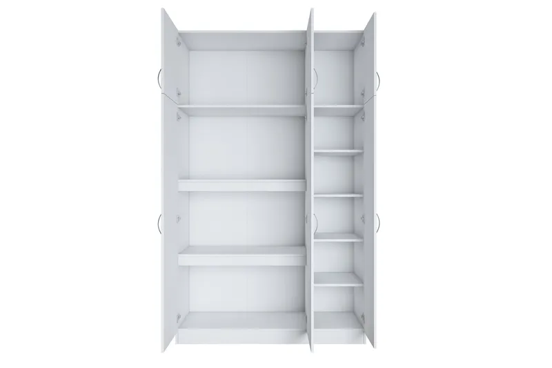 Ostin Garderobe 6 Skap 55x145 cm - Hvit - Oppbevaring - Garderober & garderobesystem