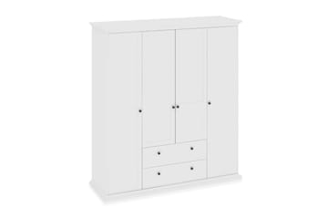Paris garderobe 181 cm 4 dører 2 skuffer - Oppbevaring - Garderober & garderobesystem