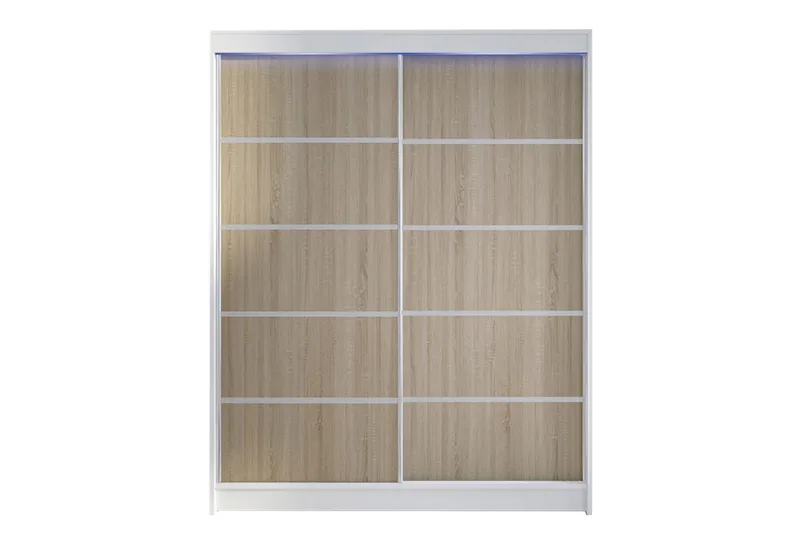 Pickering Garderobe 150x200 cm, Brun/Hvit