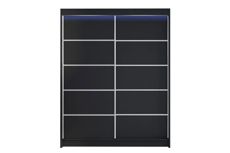 Pickering Garderobe 150x200 cm, Svart