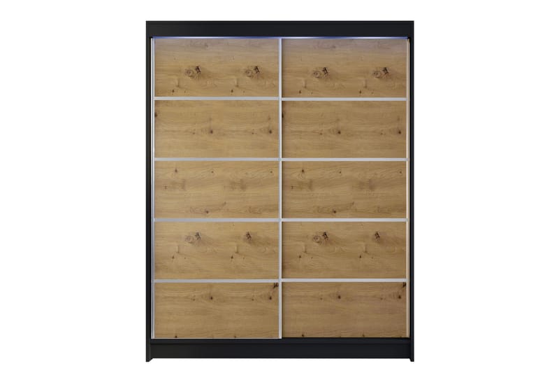 Pickering Garderobe 150x200 cm - Svart/Brun - Oppbevaring - Garderober & garderobesystem
