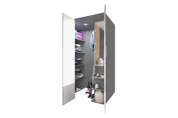 Pok Garderobe 130x93x193 cm - Oppbevaring - Garderober & garderobesystem