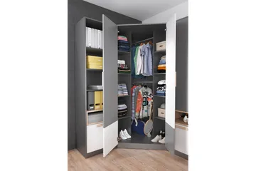 Pok Garderobe 95x95x193 cm - Oppbevaring - Garderober & garderobesystem