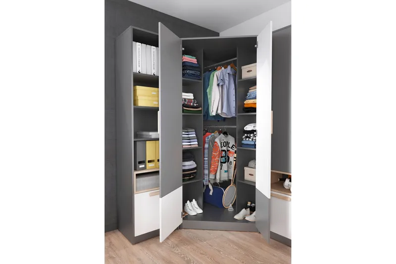 Pok Garderobe 95x95x193 cm - Oppbevaring - Garderober & garderobesystem