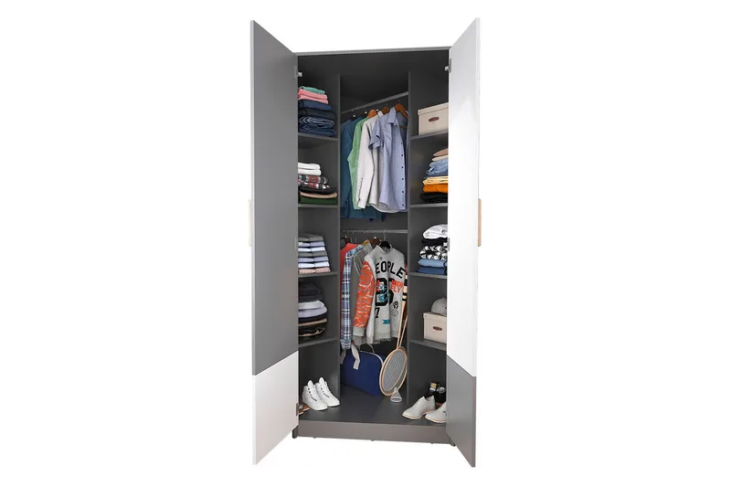 Pok Garderobe 95x95x193 cm - Oppbevaring - Garderober & garderobesystem