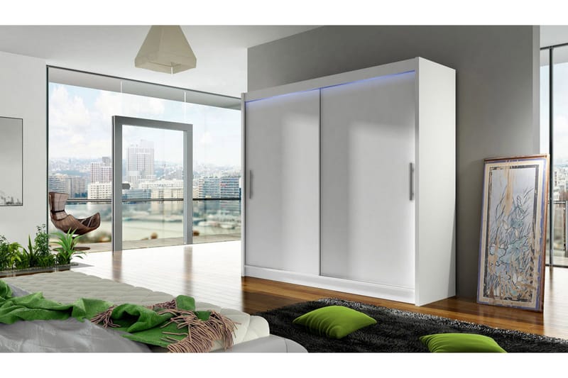 Prag Garderobe 180x215 cm - Hvit - Oppbevaring - Garderober & garderobesystem