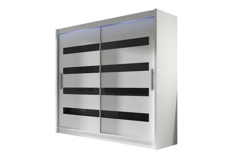 Prag Garderobe 180x215 cm, Hvit