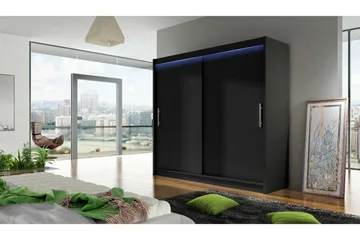 Prag Garderobe 180x57x215 cm - Hvit - Oppbevaring - Garderober & garderobesystem