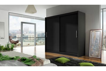 Prag Garderobe Skyvedører - Svart - Oppbevaring - Garderober & garderobesystem